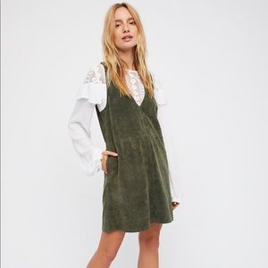 Free People Retro Suede Love Mini Dress
